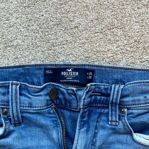 Hollister skinny advanced stretch blue jeans